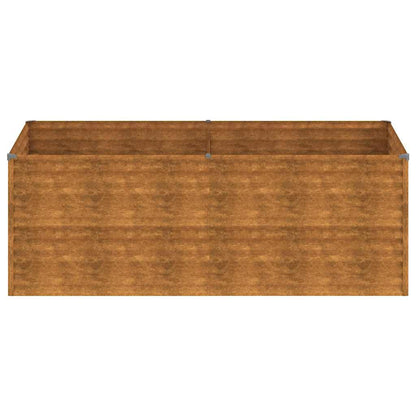 vidaXL Carré potager 196x100x69 cm acier Corten