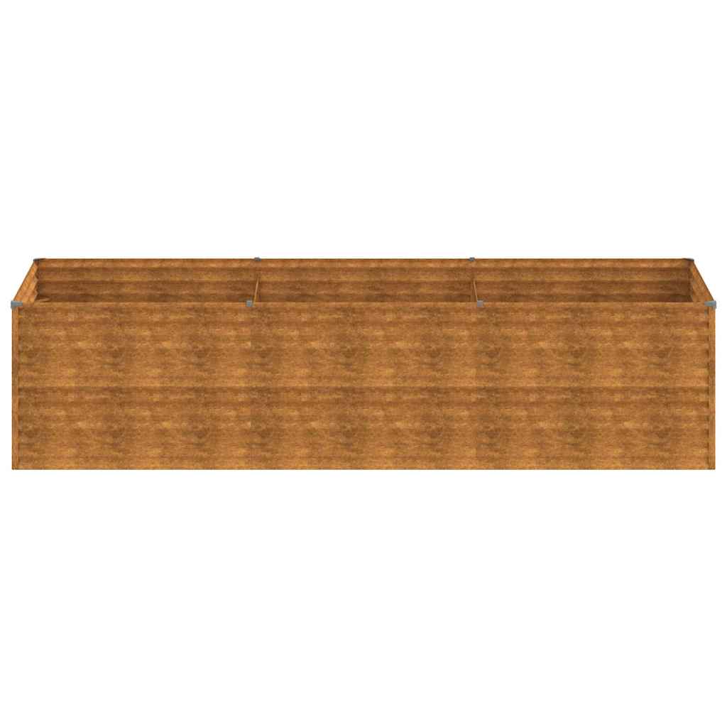 vidaXL Jardinière surélevée 290x100x69 cm Acier Corten