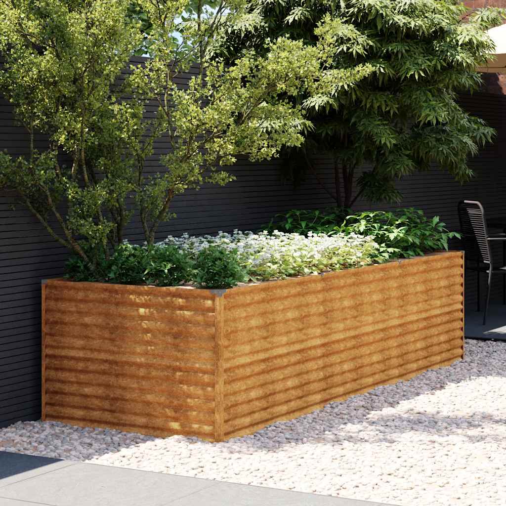 vidaXL Jardinière surélevée 290x100x69 cm Acier Corten