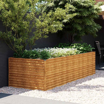 vidaXL Jardinière surélevée 290x100x69 cm Acier Corten