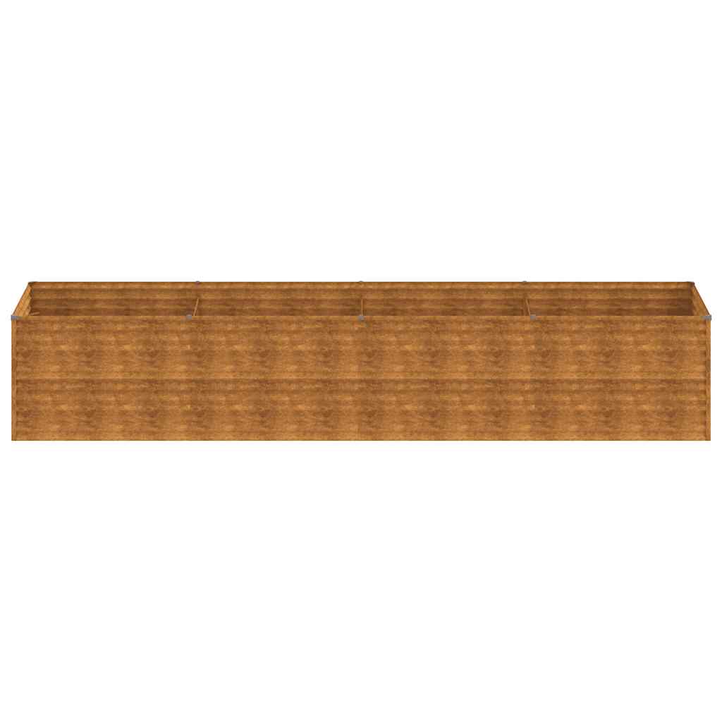 vidaXL Carré potager 386x100x69 cm acier Corten