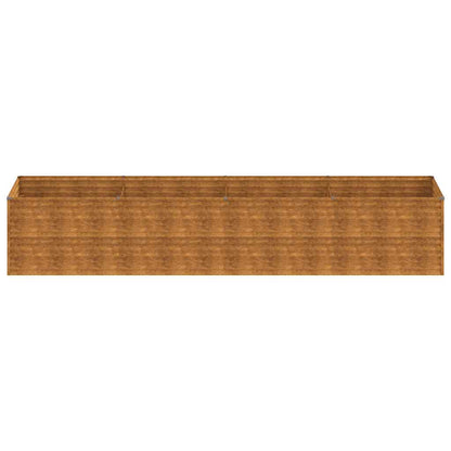 vidaXL Carré potager 386x100x69 cm acier Corten