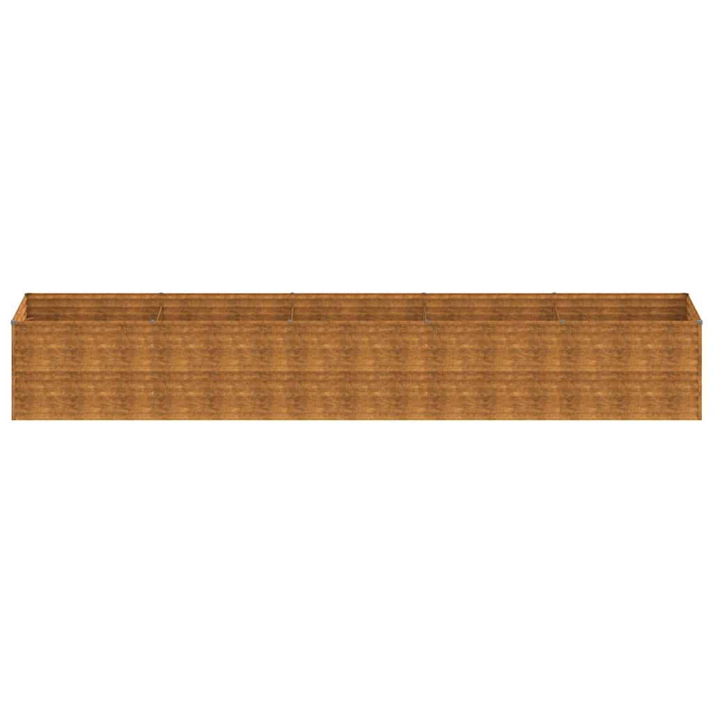 vidaXL Carré potager 479x100x69 cm Acier Corten
