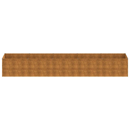 vidaXL Carré potager 479x100x69 cm Acier Corten