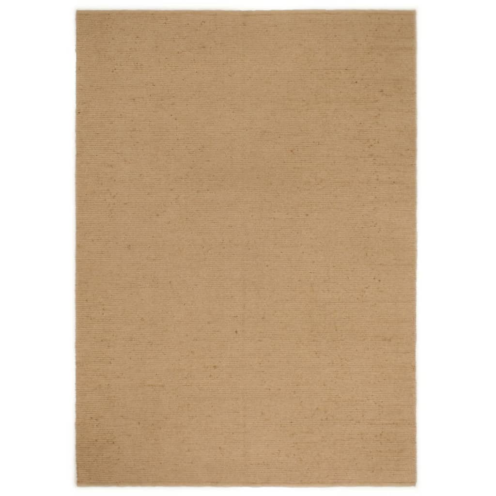 vidaXL Tapis bouclé fait à la main 80x160 cm Jute et coton