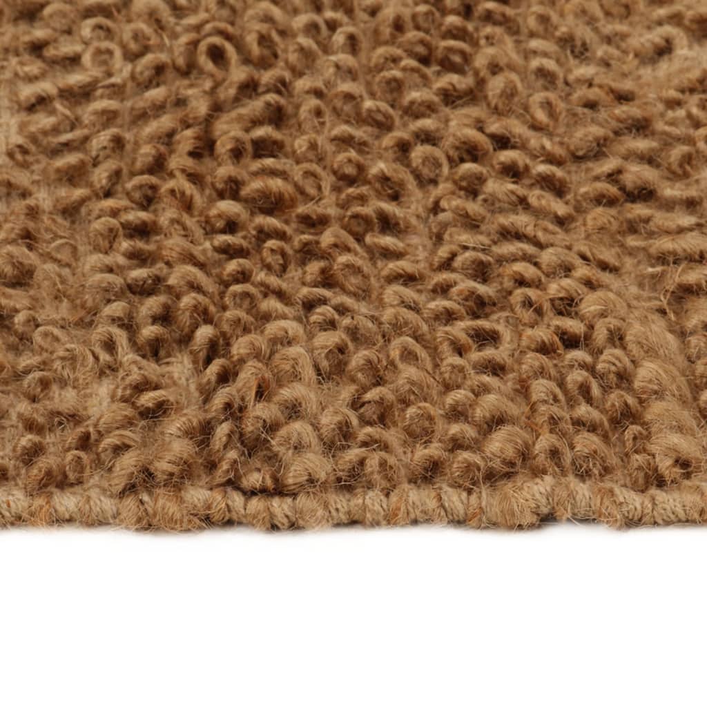 vidaXL Tapis bouclé fait à la main 80x160 cm Jute et coton