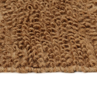 vidaXL Tapis bouclé fait à la main 80x160 cm Jute et coton