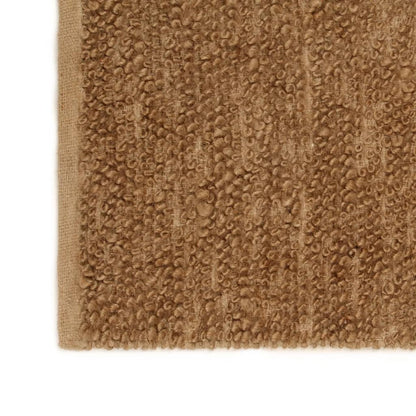 vidaXL Tapis bouclé fait à la main 80x160 cm Jute et coton