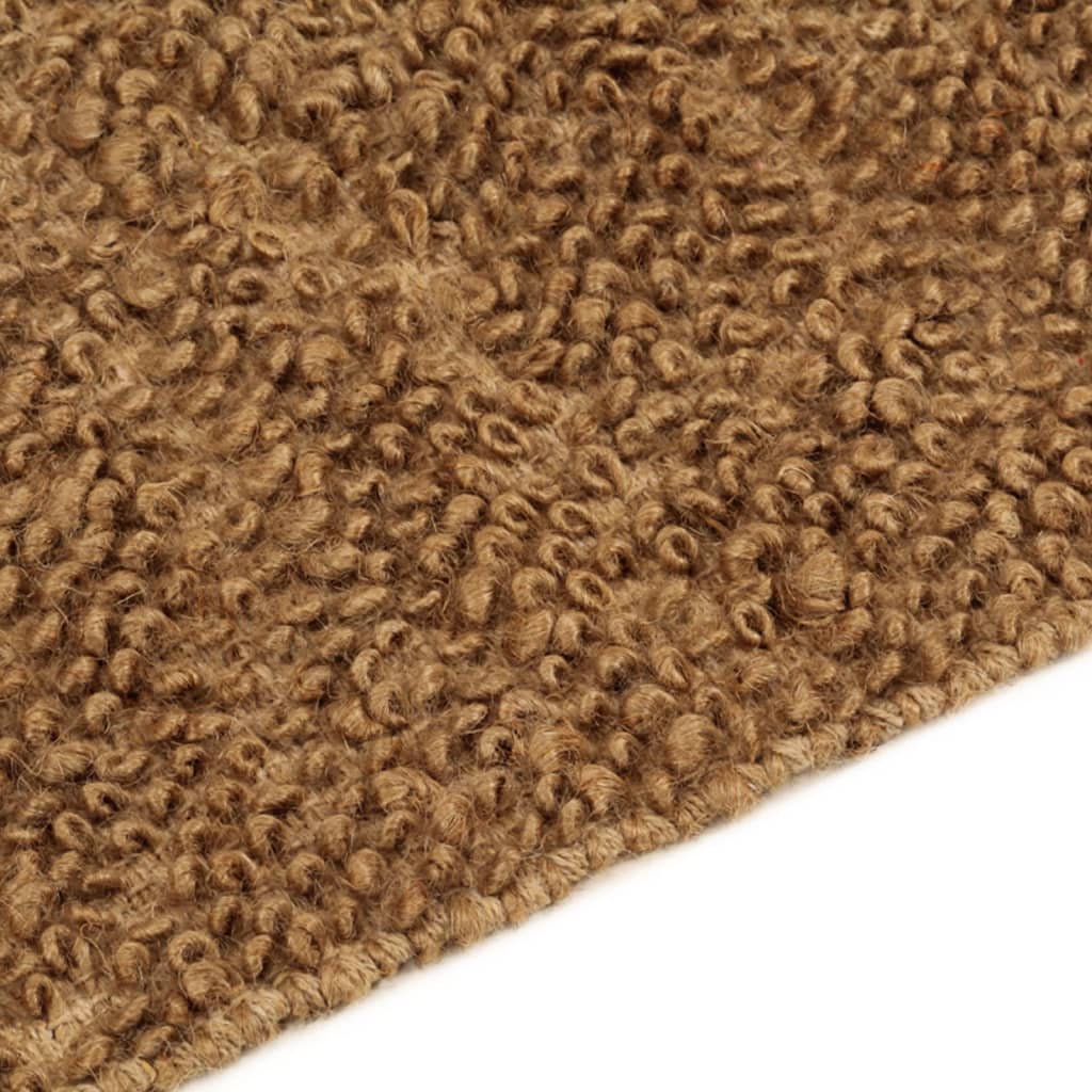 vidaXL Tapis bouclé fait à la main 80x160 cm Jute et coton