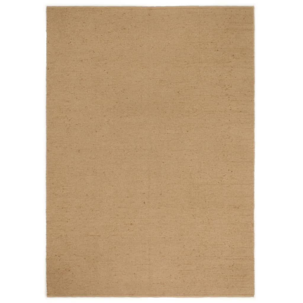 vidaXL Schlingenteppich Handgefertigt 200x300 cm Jute und Baumwolle