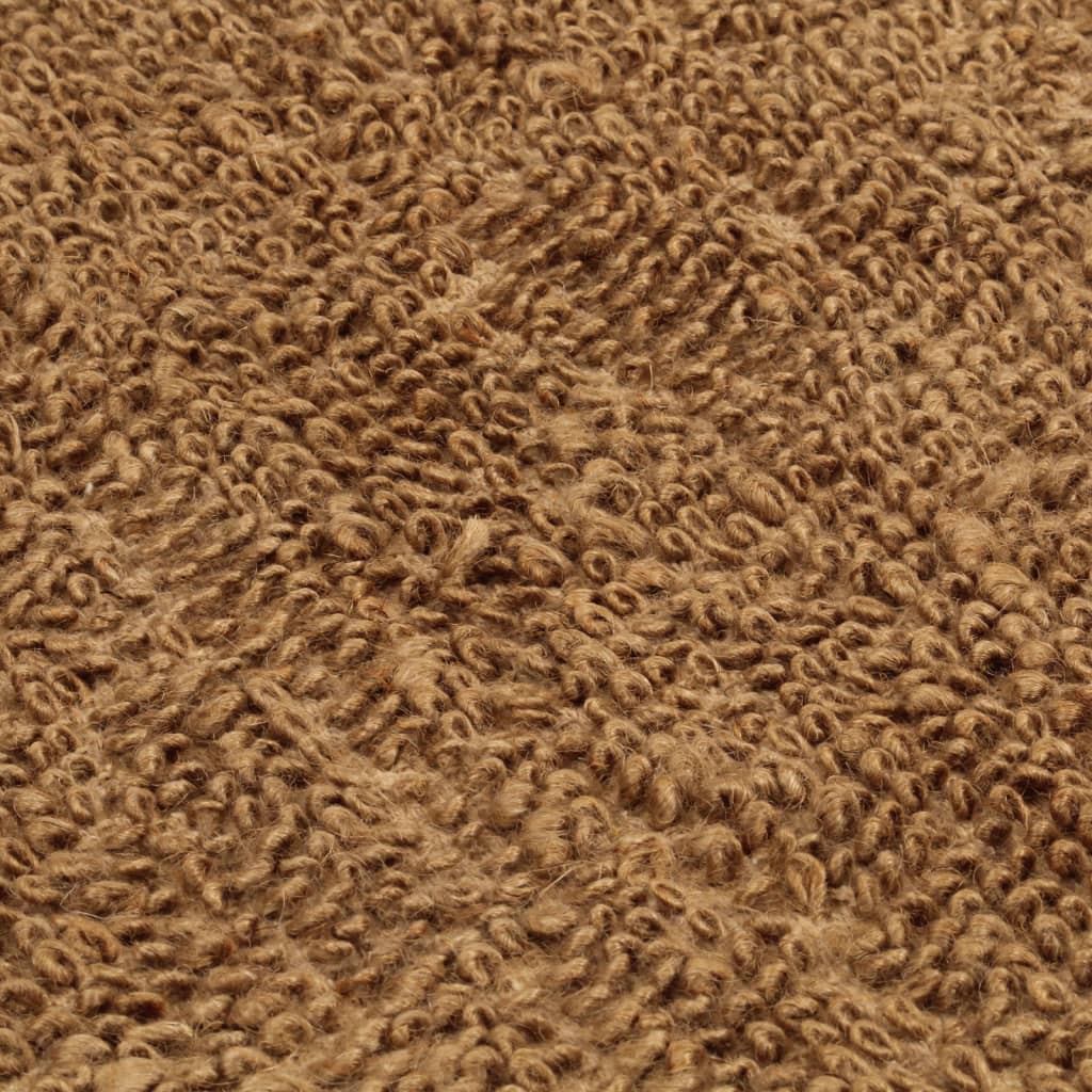 vidaXL Schlingenteppich Handgefertigt 200x300 cm Jute und Baumwolle
