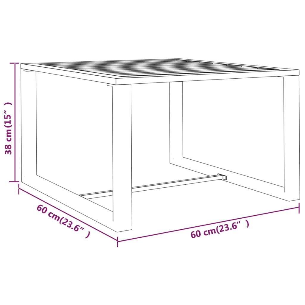 vidaXL Salon de jardin 4 pcs avec coussins aluminium anthracite