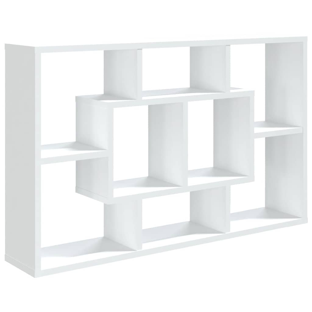 vidaXL Étagère murale Blanc 85x16x52,5 cm Bois d'ingénierie