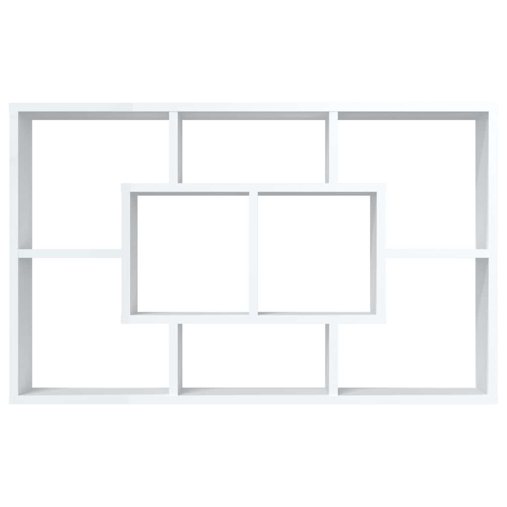 vidaXL Étagère murale Blanc 85x16x52,5 cm Bois d'ingénierie