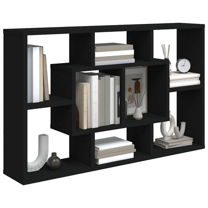 vidaXL Wandregal Schwarz 85x16x52,5 cm Holzwerkstoff