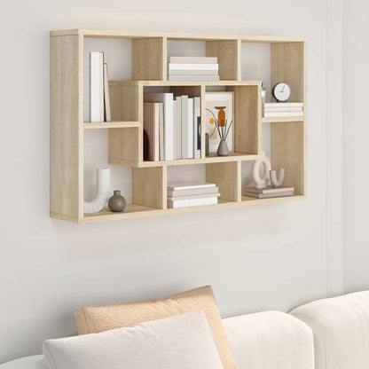 vidaXL Étagère murale chêne sonoma 85x16x52,5 cm bois d'ingénierie