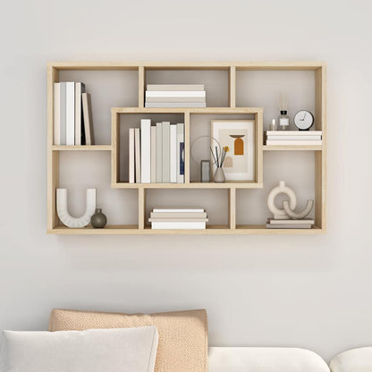 vidaXL Étagère murale chêne sonoma 85x16x52,5 cm bois d'ingénierie