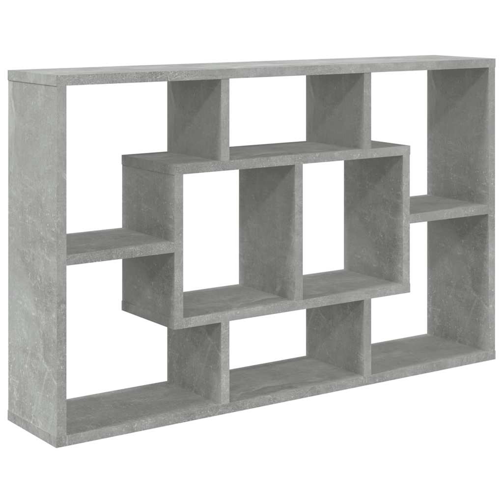 vidaXL Étagère murale gris béton 85x16x52,5 cm Aggloméré