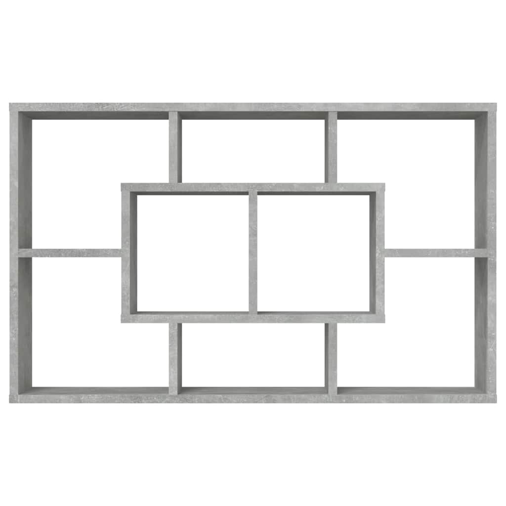 vidaXL Étagère murale gris béton 85x16x52,5 cm Aggloméré