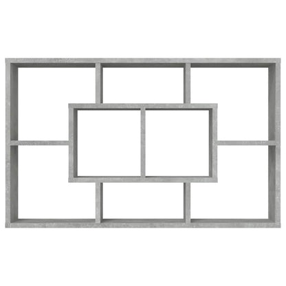 vidaXL Étagère murale gris béton 85x16x52,5 cm Aggloméré