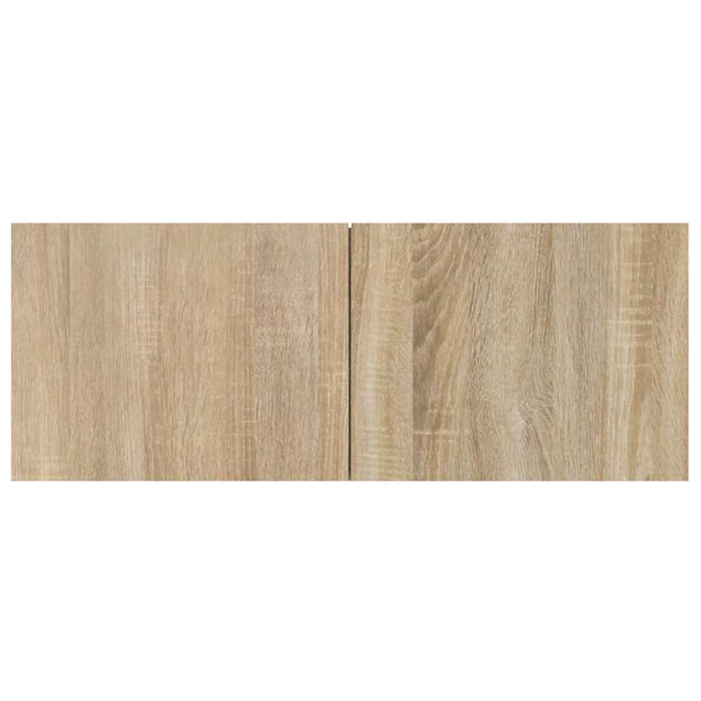 vidaXL Meubles TV 2 pcs Chêne Sonoma 80x30x30 cm Bois d'ingénierie
