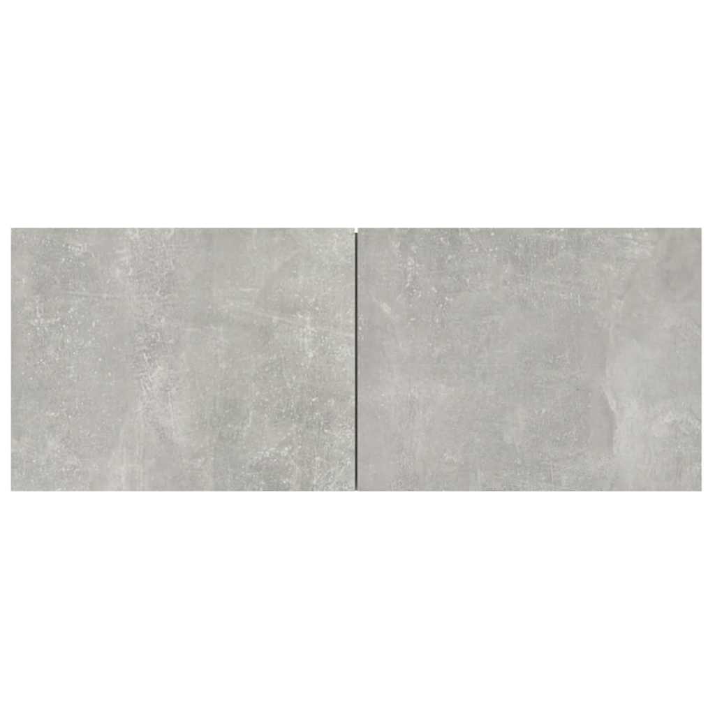 vidaXL Meubles TV 2 pcs Gris béton 80x30x30 cm Bois d'ingénierie