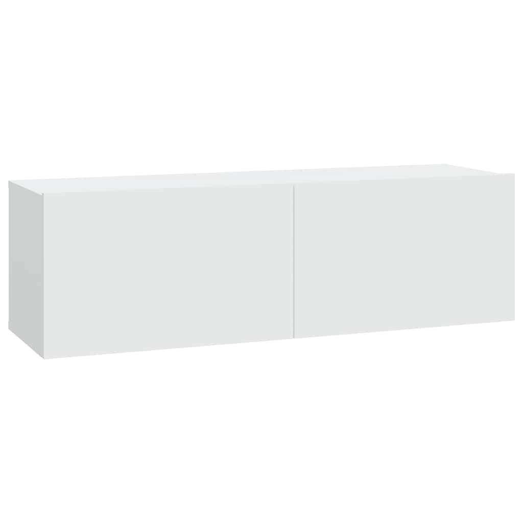 vidaXL Meubles TV muraux 2 pcs Blanc 100x30x30 cm Aggloméré