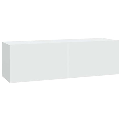 vidaXL Meubles TV muraux 2 pcs Blanc 100x30x30 cm Aggloméré