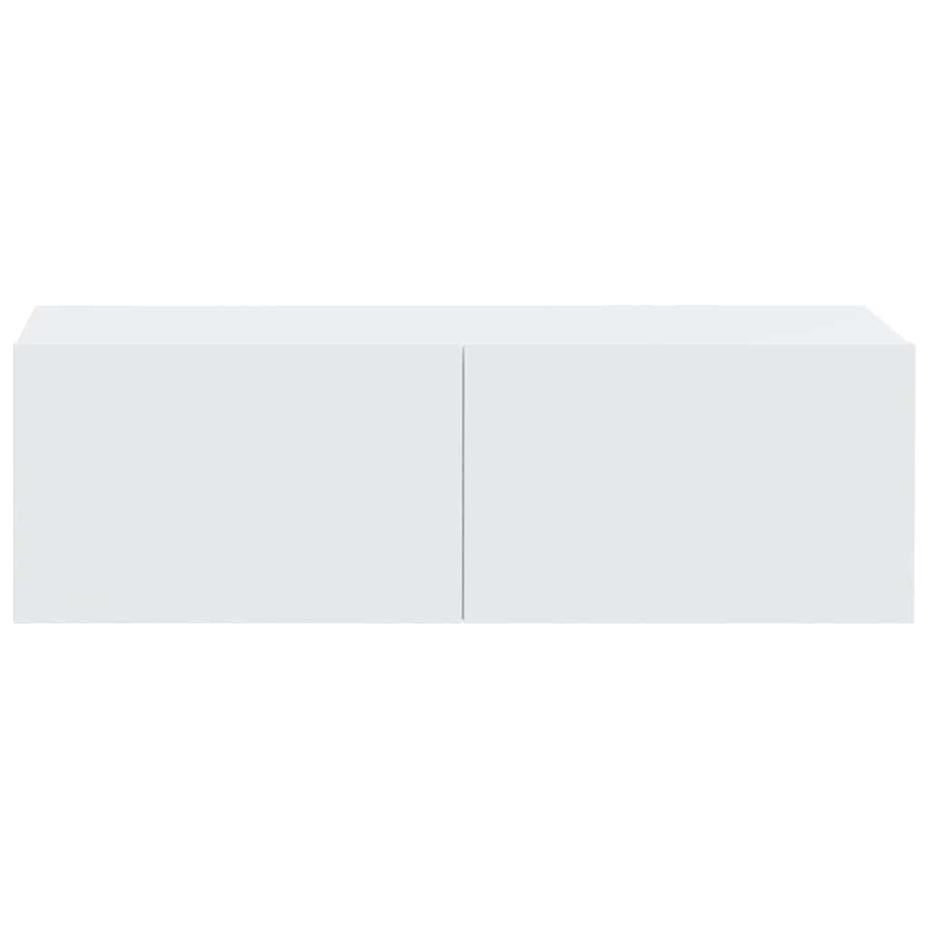 vidaXL Meubles TV muraux 2 pcs Blanc 100x30x30 cm Aggloméré