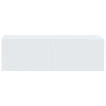 vidaXL Meubles TV muraux 2 pcs Blanc 100x30x30 cm Aggloméré