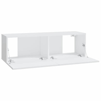 vidaXL Meubles TV muraux 2 pcs Blanc 100x30x30 cm Aggloméré