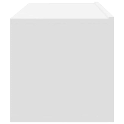 vidaXL Meubles TV muraux 2 pcs Blanc 100x30x30 cm Aggloméré
