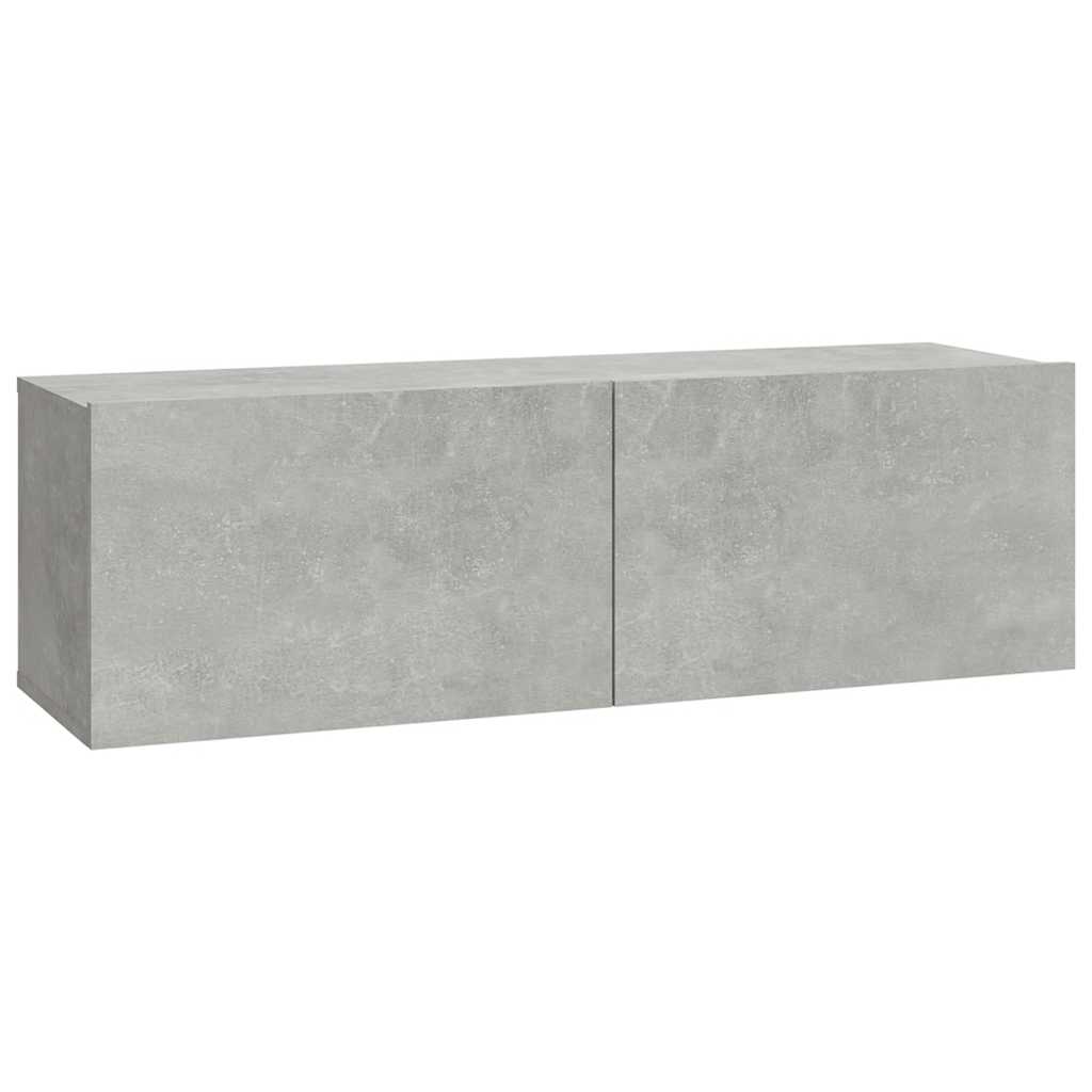 vidaXL Meubles TV muraux 2 pcs Gris béton 100x30x30 cm Bois d'ingénierie