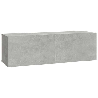 vidaXL Meubles TV muraux 2 pcs Gris béton 100x30x30 cm Bois d'ingénierie