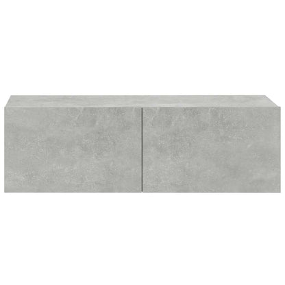 vidaXL Meubles TV muraux 2 pcs Gris béton 100x30x30 cm Bois d'ingénierie