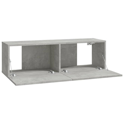 vidaXL Meubles TV muraux 2 pcs Gris béton 100x30x30 cm Bois d'ingénierie