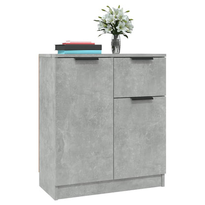 vidaXL Buffet bas Gris béton 60x30x70 cm Bois d'ingénierie