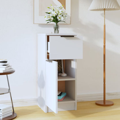 vidaXL Buffet blanc 30x30x70 cm Bois d'ingénierie