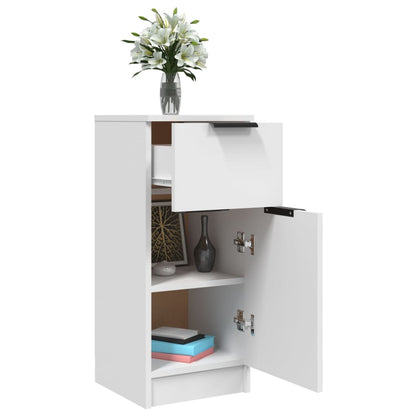 vidaXL Buffet blanc 30x30x70 cm Bois d'ingénierie