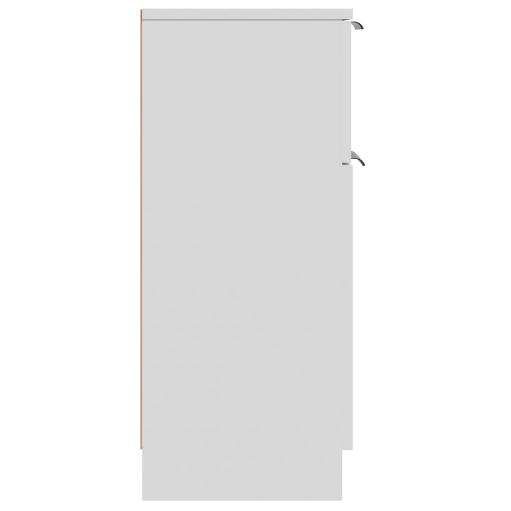 vidaXL Buffet blanc 30x30x70 cm Bois d'ingénierie
