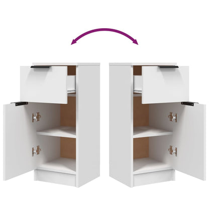 vidaXL Buffet blanc 30x30x70 cm Bois d'ingénierie
