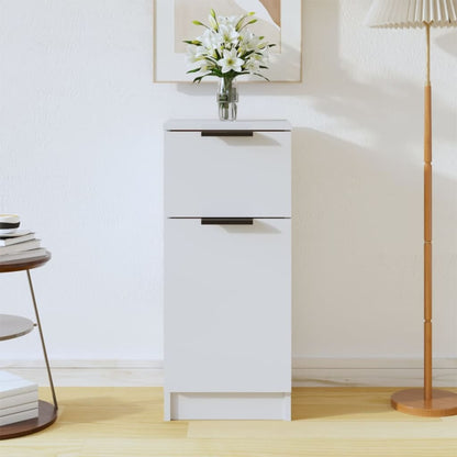 vidaXL Buffet blanc 30x30x70 cm Bois d'ingénierie