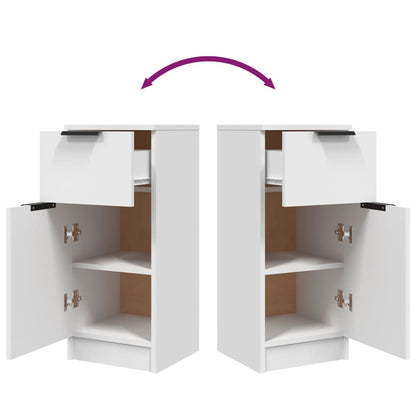 Sideboards 2 Stk. Weiß 30x30x70 cm Holzwerkstoff