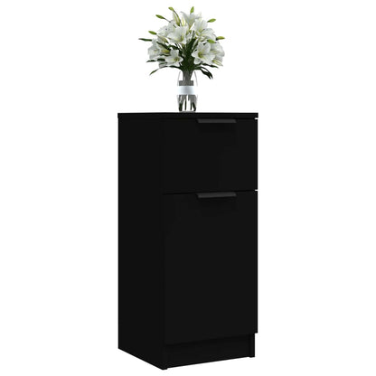 vidaXL Buffet Noir 30x30x70 cm Bois d'ingénierie