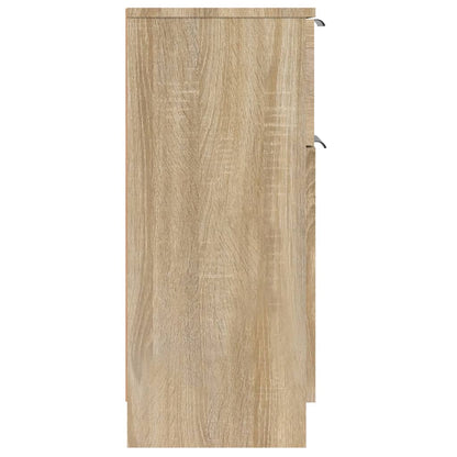 vidaXL Buffet chêne Sonoma 30x30x70 cm bois d'ingénierie