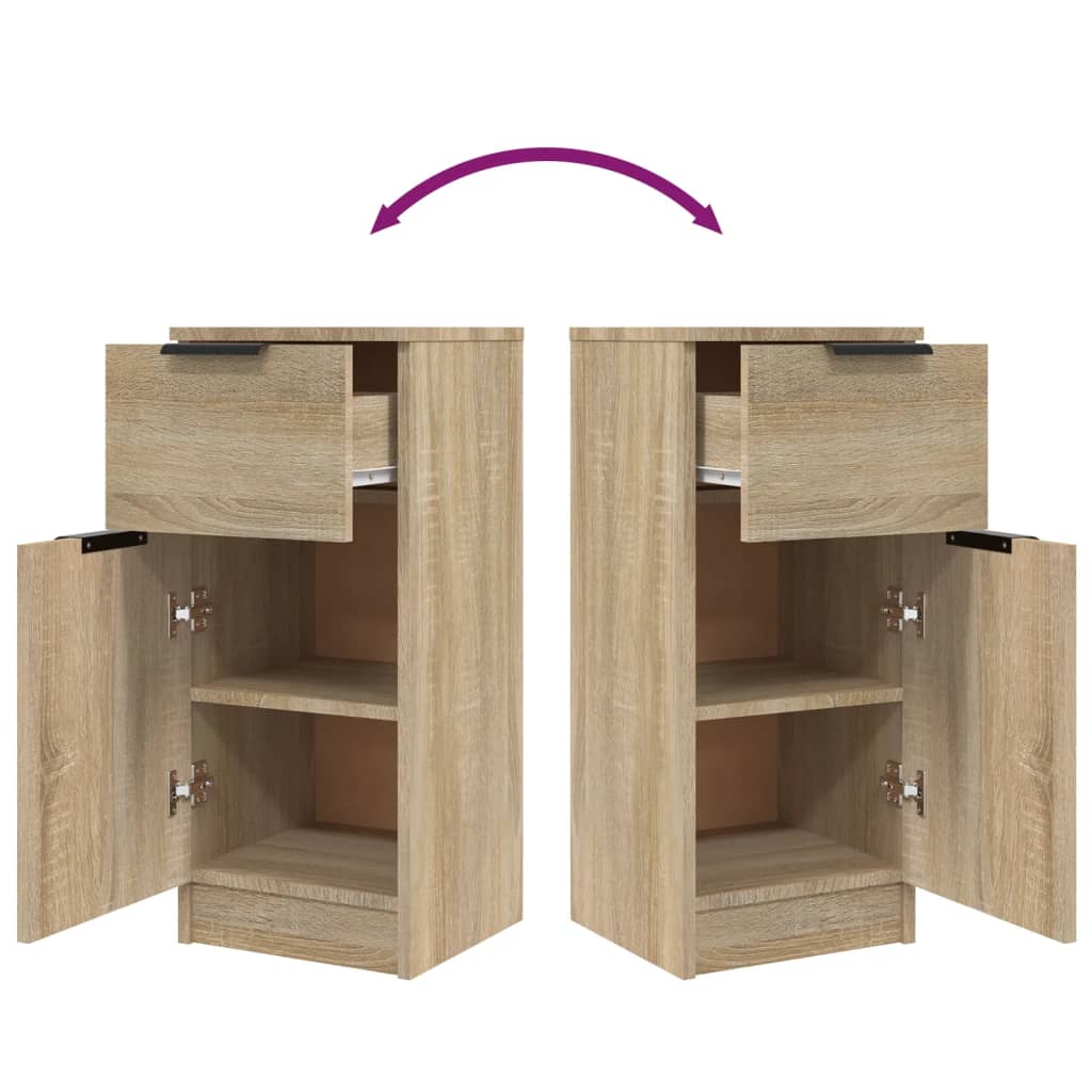 vidaXL Buffet chêne Sonoma 30x30x70 cm bois d'ingénierie