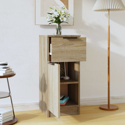 vidaXL Buffet chêne Sonoma 30x30x70 cm bois d'ingénierie