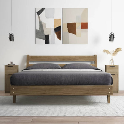 vidaXL Enfilades 2 pcs Chêne sonoma 30x30x70 cm Bois d'ingénierie