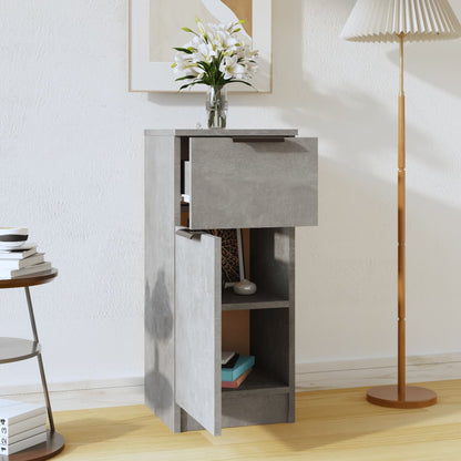 Sideboard Betongrau 30x30x70 cm Holzwerkstoff