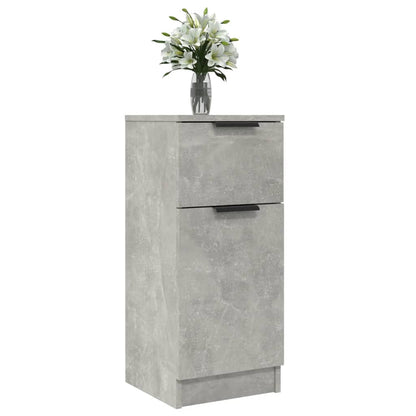 vidaXL Buffet Bas Gris Ciment 30x30x70 cm Bois d'ingénierie